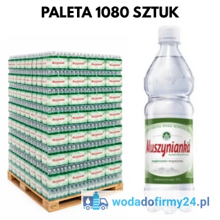 Woda Muszynianka 0,6L Niegazowana – Paleta wody 1080 sztuk