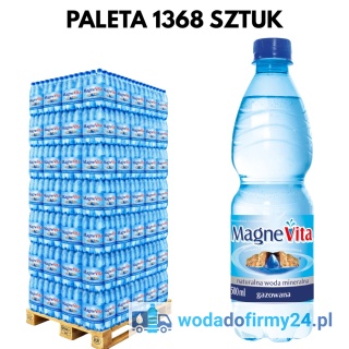 Paleta Wody MagneVita 0,5L Gazowana 1368 szt. – Hurtowa Dostawa