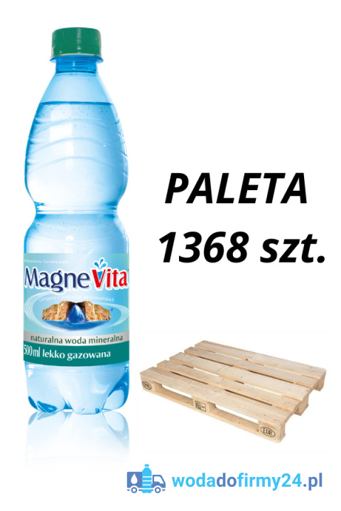 Paleta 1368 szt. wody MagneVita 0,5L lekko gazowana