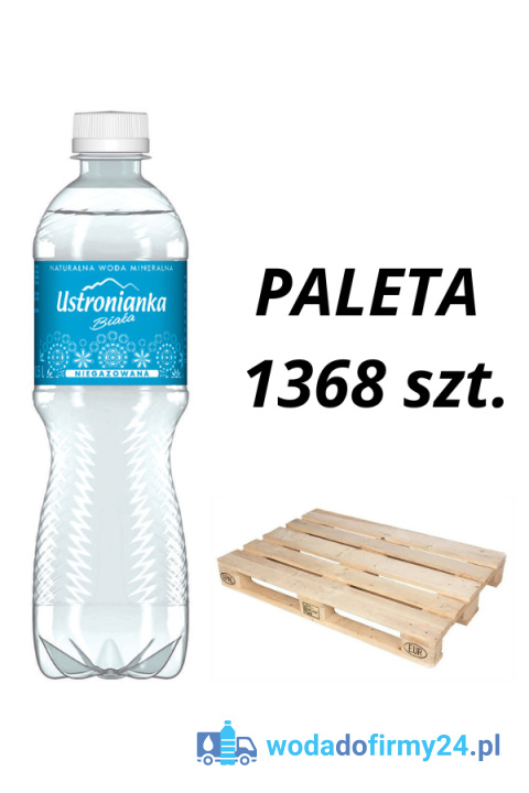 Paleta 1368 szt. wody Ustronianka 0,5L niegazowana