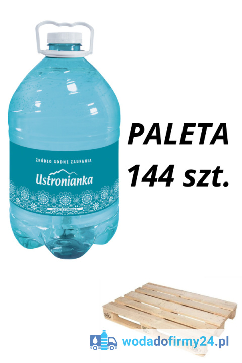 Paleta wody Ustronianka 5 L 144 szt.