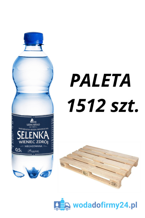Paleta 1512 szt. wody Selenka 0,5L niegazowana