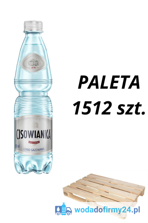 Paleta 1512 szt. wody Cisowianka 0,5L lekko gazowana