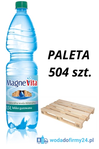 1 PALETA (504 szt.) MagneVita 1,5L lekko gazowana 1,19/szt. netto!