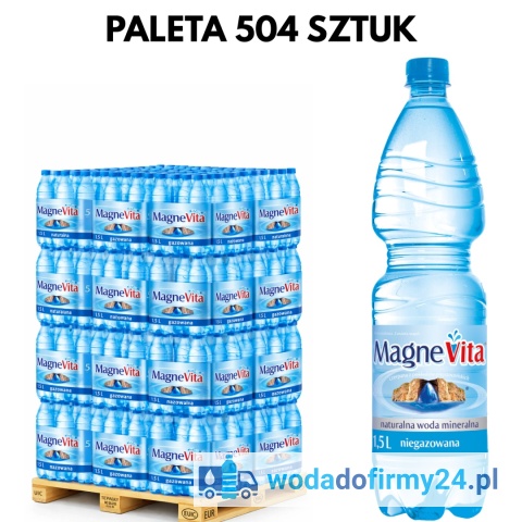 Woda MagneVita 1,5L Niegazowana – Paleta wody 504 szt | Szybka dostawa
