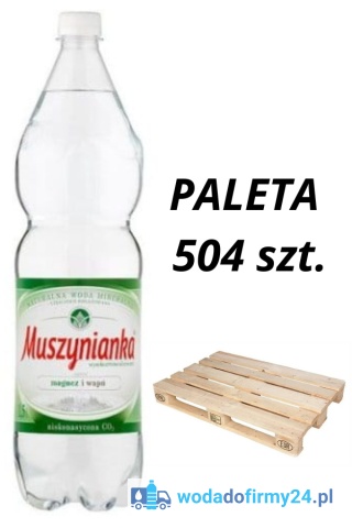 1 PALETA (504 szt.) Muszynianka 1,5L niegazowana 2,07/szt. netto paleta wody