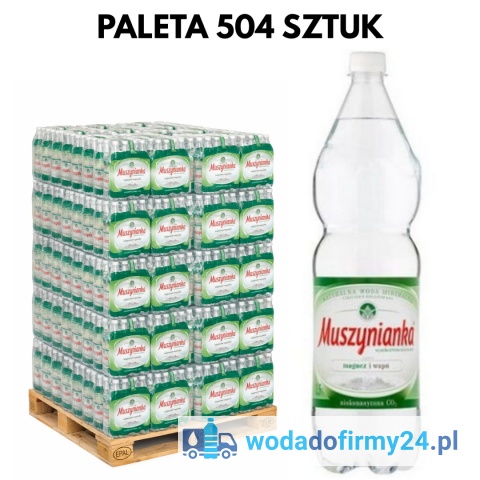 Woda Niegazowana Muszynianka 1,5L – 504 szt. Paleta | Woda z dostawą do firmy