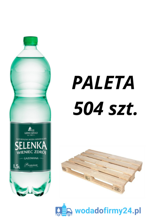 Paleta 504 szt. wody Selenka 1,5L gazowana