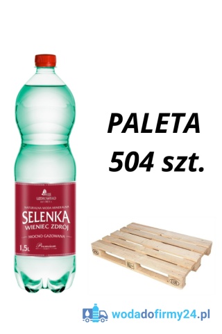 1 PALETA (504 szt.) Selenka 1,5L mocno gazowana 1,19/szt. netto!