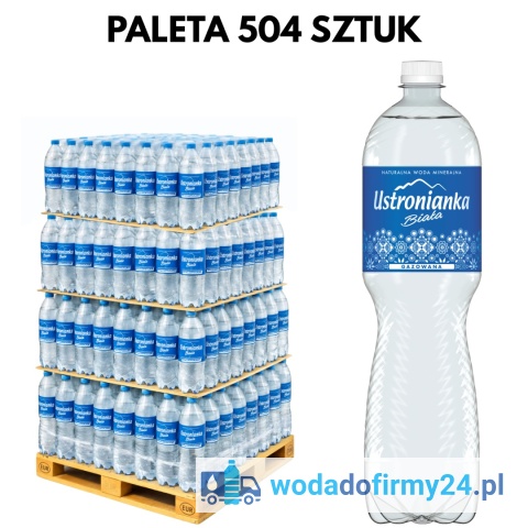 Woda Gazowana Ustronianka 1,5L – Paleta 504 szt. | Sprzedaż Hurtowa