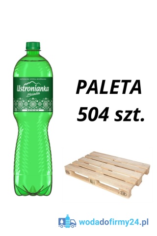 1 PALETA (504 szt.) Ustronianka 1,5L lekko gazowana 1,19/szt. netto paleta wody