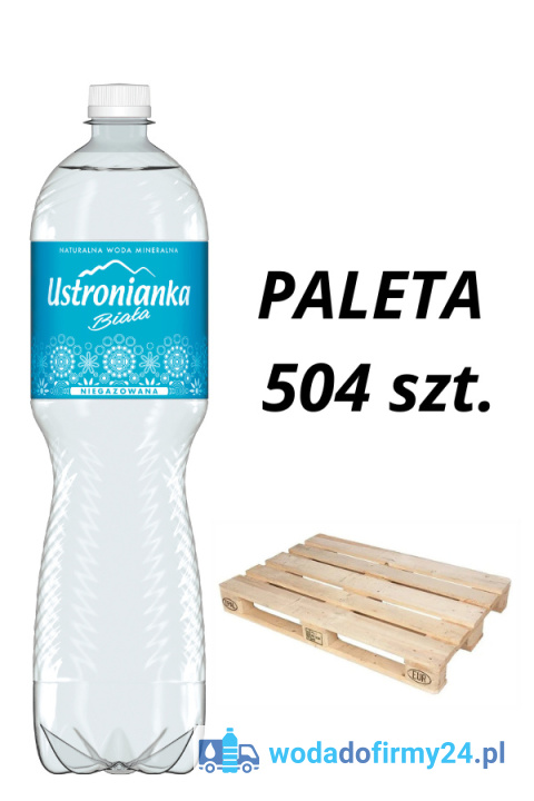 Paleta 504 szt. wody Ustronianka 1,5L niegazowana