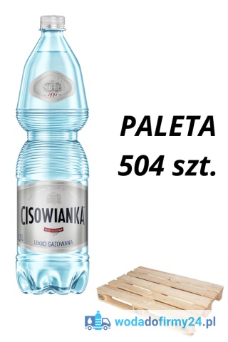 1 PALETA (504szt.) Woda Cisowianka 1,5L lekko gazowana 1,95 netto paleta wody