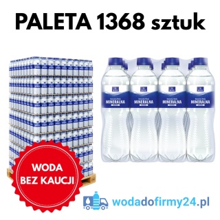 Paleta Wody Ustronianka 0,5L Gazowana 1368 szt. – Hurtowa Dostawa