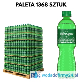 Paleta Wody Ustronianka 0,5L Lekko Gazowana 1368 szt. – Szybka Dostawa