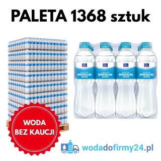 Paleta Wody Ustronianka 0,5L Niegazowana 1368 szt. – Woda z Dostawą do firm