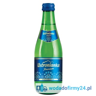 Ustronianka Premium Woda 0,33L Źródlana Gazowana – Paleta wody 1296 szt.