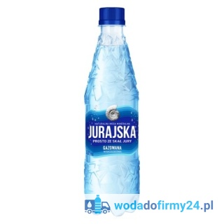 Jurajska Gazowana 0,5L 48 Butelek 4 Zgrzewki | Woda Mineralna PET