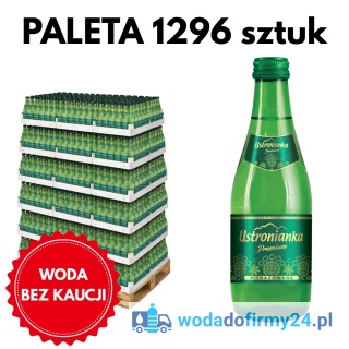 Ustronianka Premium Woda Mineralna 0,33L Niegazowana Szklana – Paleta wody 1296 sztuk