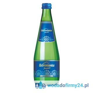 Ustronianka Premium Woda Źródlana Gazowana 700 ml – Paleta wody 630 szt.