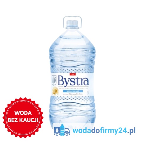 Woda Bystra 5L Bez Kaucji – Paleta 120 Butelek | Woda Mineralna Hurtowo