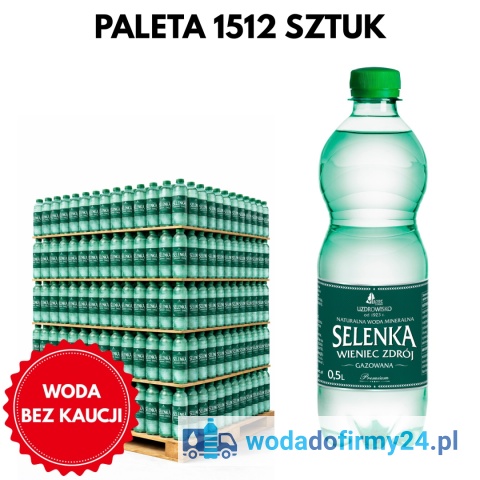 Selenka 0,5L woda gazowana paleta 1512 szt hurtowa dostawa
