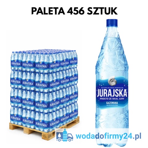 Woda Jurajska 1,5L gazowana – paleta wody 456 butelki