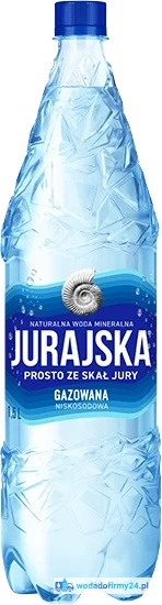 Woda Jurajska 1,5L gazowana – paleta wody 456 butelki